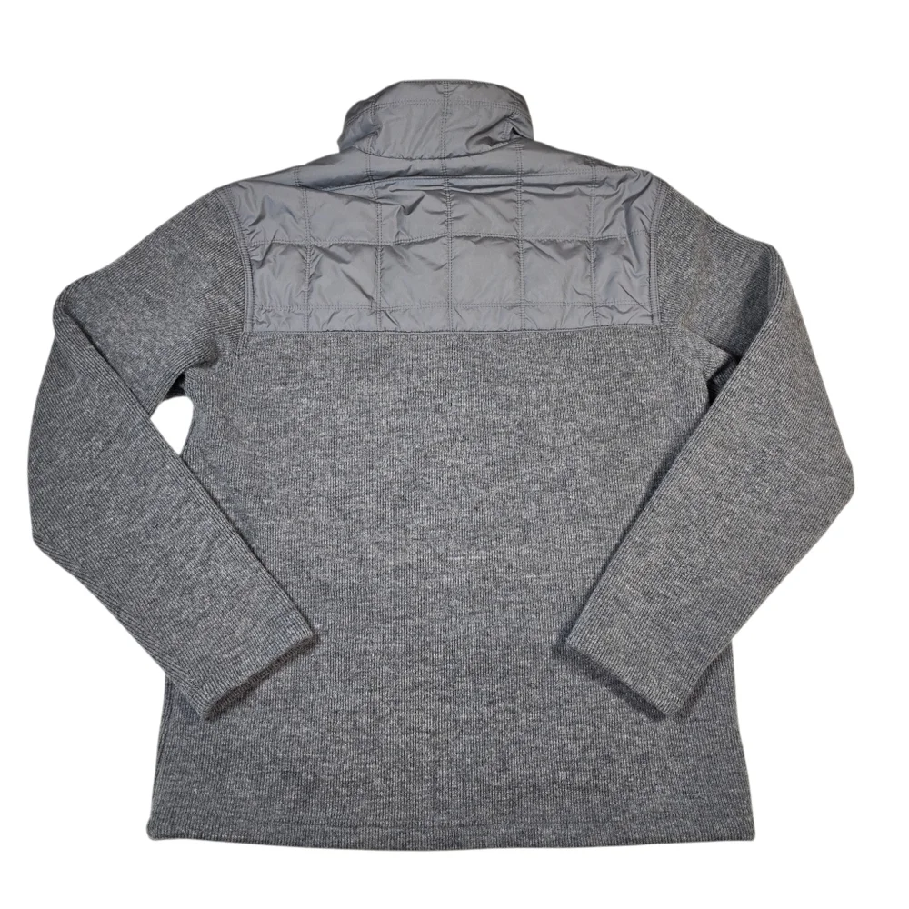 Merrell Men's Performix Wool Blend Gray Quilted Hiking Full Zip Jacket, Size Med